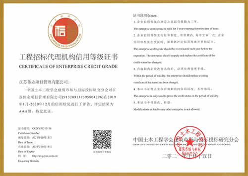 中國土木工程學會建筑市場與招標投標研究分會3A級